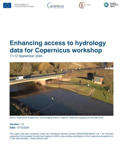 Enhancing the access to hydrology in-situ data in Copernicus Workshop Report