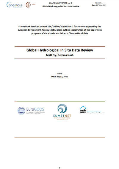 Global Hydrological In Situ Data Review