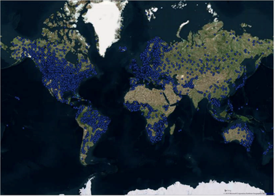 Hydrological data for water level altimetry