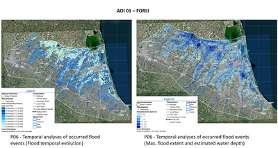 Use of Italian regional data in flood delineation and temporal analysis